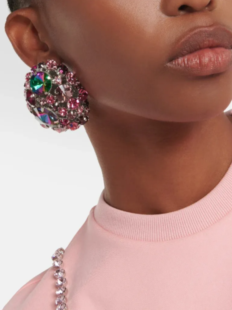 Boucles d'oreilles à strass COLOR