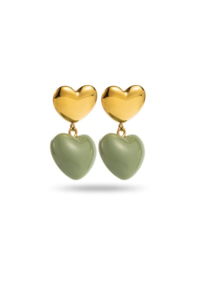 Boucles d'oreilles DUO DE COEUR